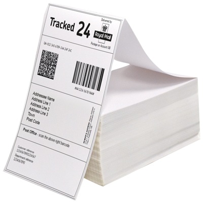 Thermal Fanfold Labels 4x8